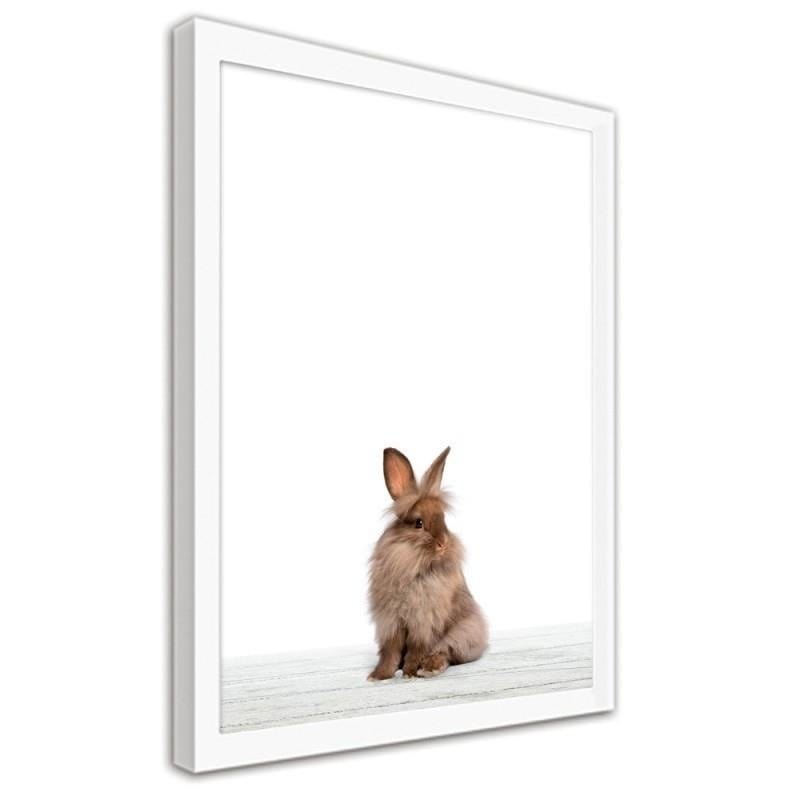 Glezna baltā rāmī - Rabbit 2 Home Trends DECO