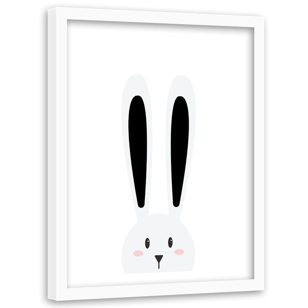 Glezna baltā rāmī - Rabbit Ears Home Trends DECO