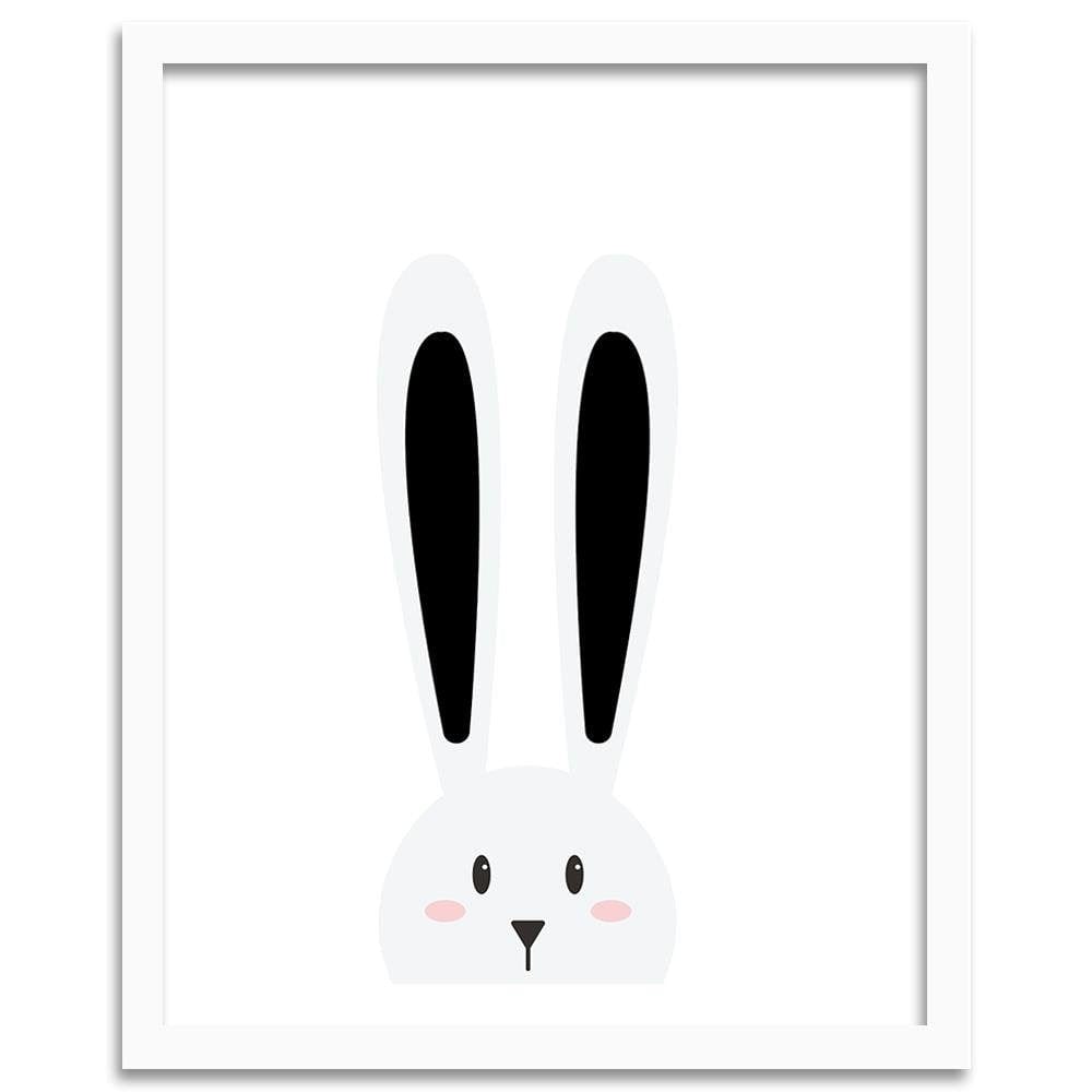 Glezna baltā rāmī - Rabbit Ears Home Trends DECO