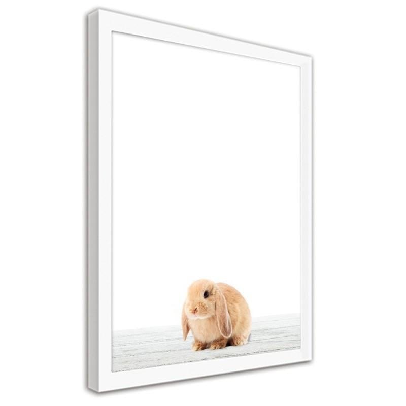 Glezna baltā rāmī - Rabbit Home Trends DECO