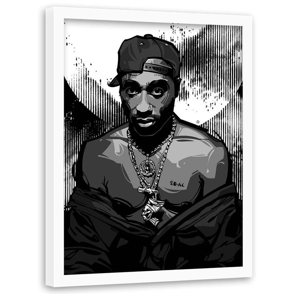 Glezna baltā rāmī - Rapper Home Trends DECO