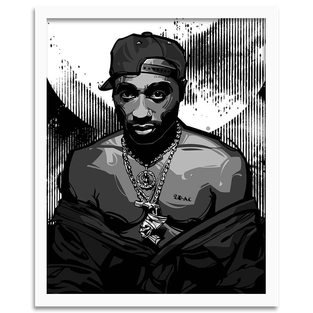 Glezna baltā rāmī - Rapper Home Trends DECO