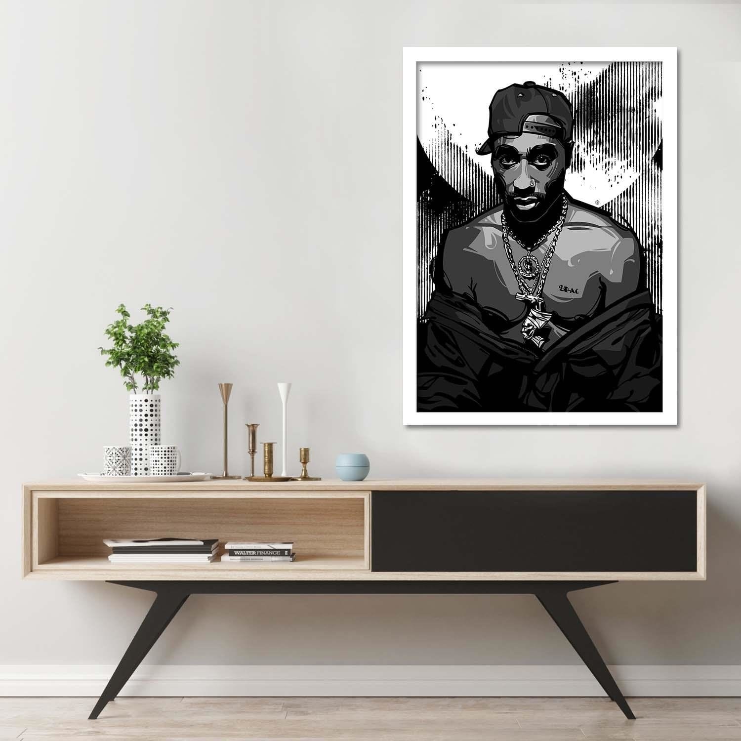 Glezna baltā rāmī - Rapper Home Trends DECO