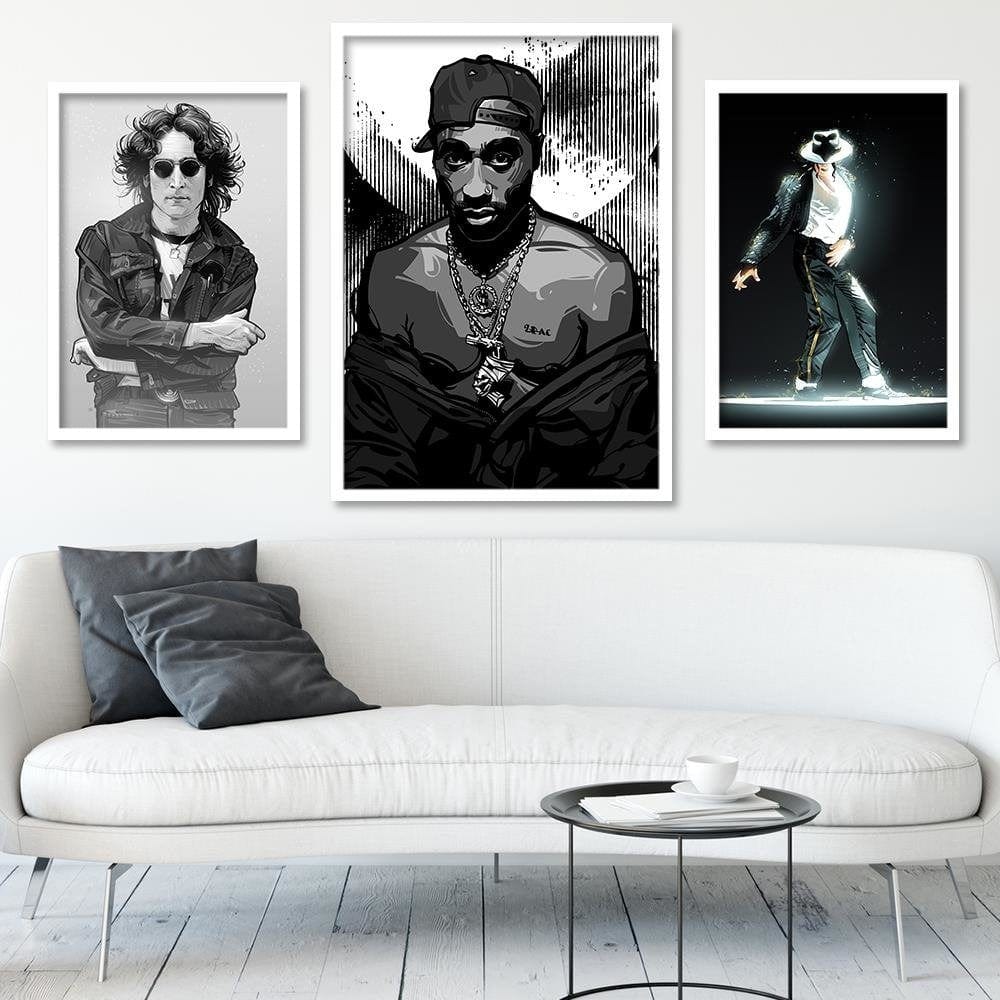 Glezna baltā rāmī - Rapper Home Trends DECO