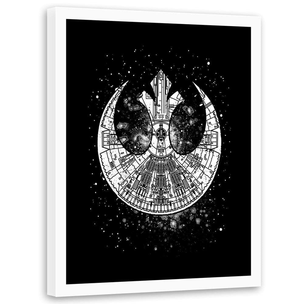 Glezna baltā rāmī - Rebel Alliance Home Trends DECO