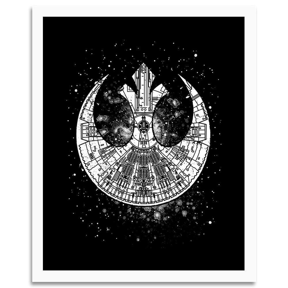 Glezna baltā rāmī - Rebel Alliance Home Trends DECO
