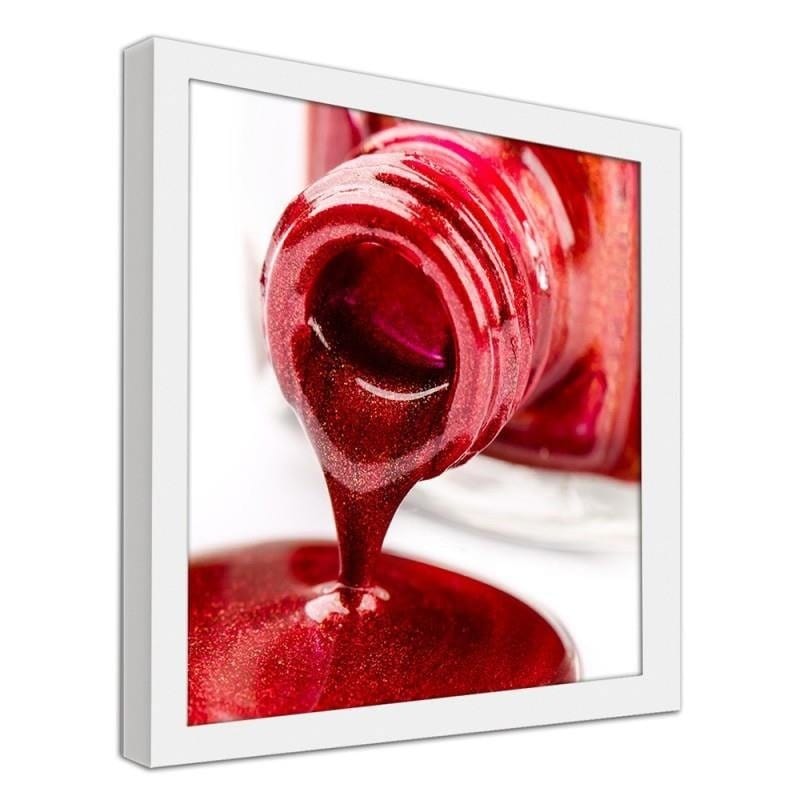 Glezna baltā rāmī - Red lacquer Home Trends DECO