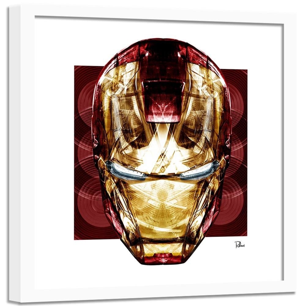 Glezna baltā rāmī - Red Mask Home Trends DECO