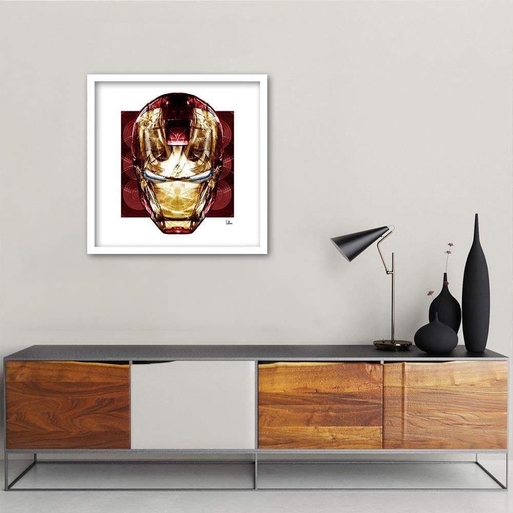 Glezna baltā rāmī - Red Mask Home Trends DECO