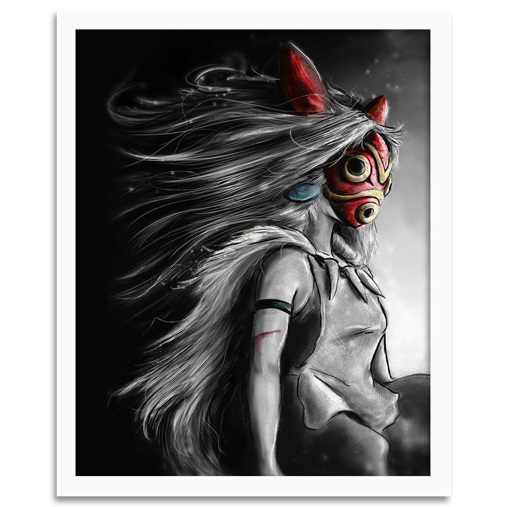 Glezna baltā rāmī - Red Mask Manga Home Trends DECO