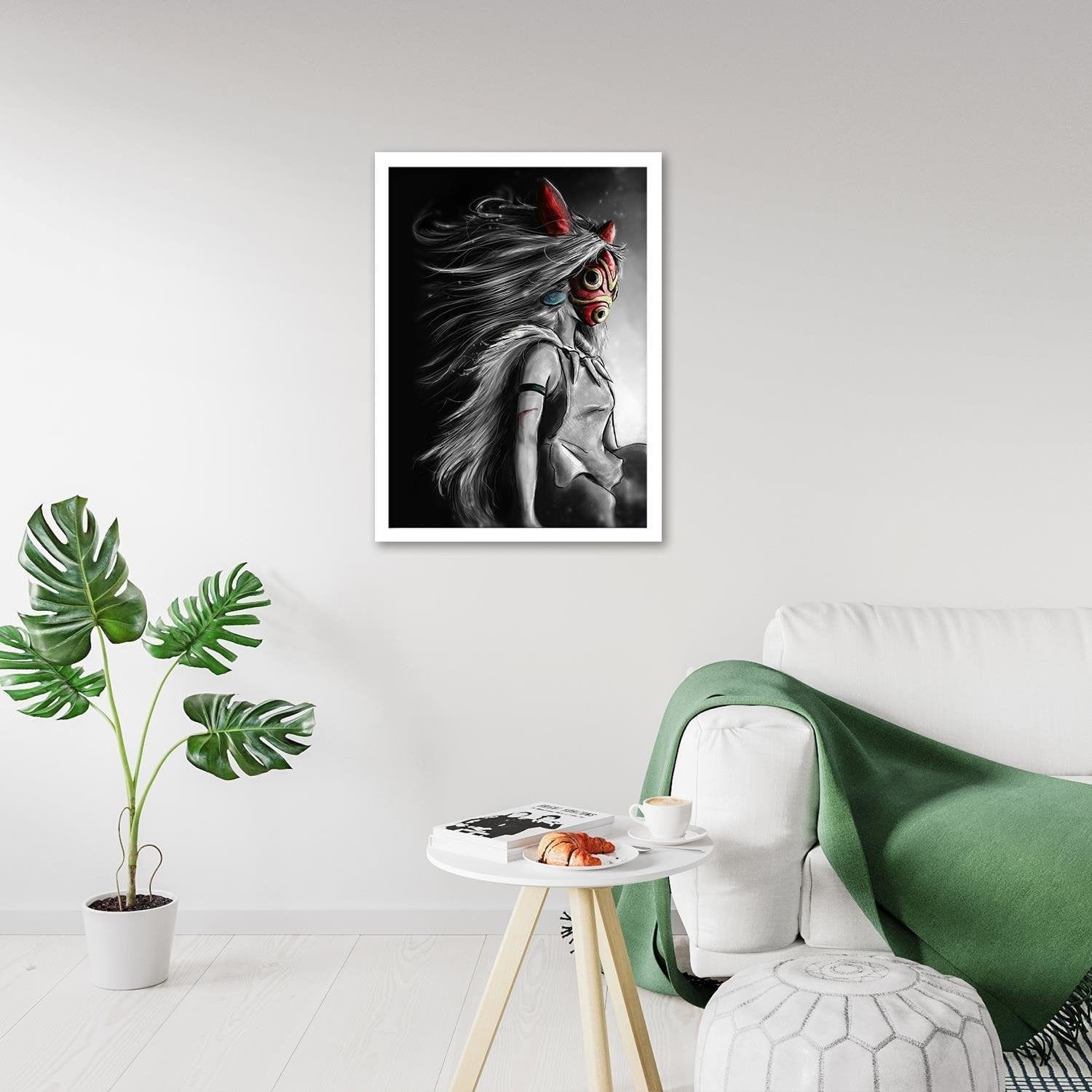 Glezna baltā rāmī - Red Mask Manga Home Trends DECO