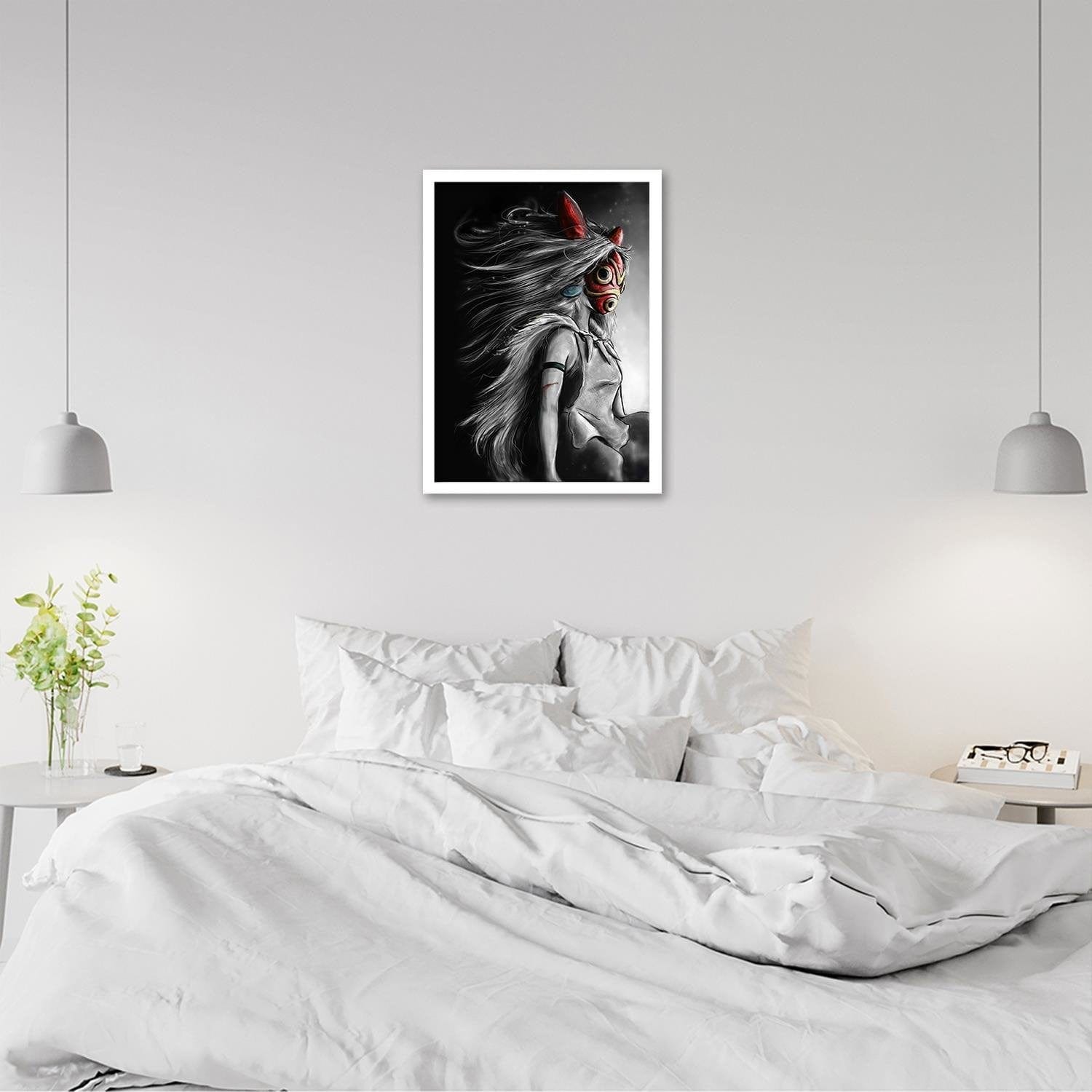 Glezna baltā rāmī - Red Mask Manga Home Trends DECO
