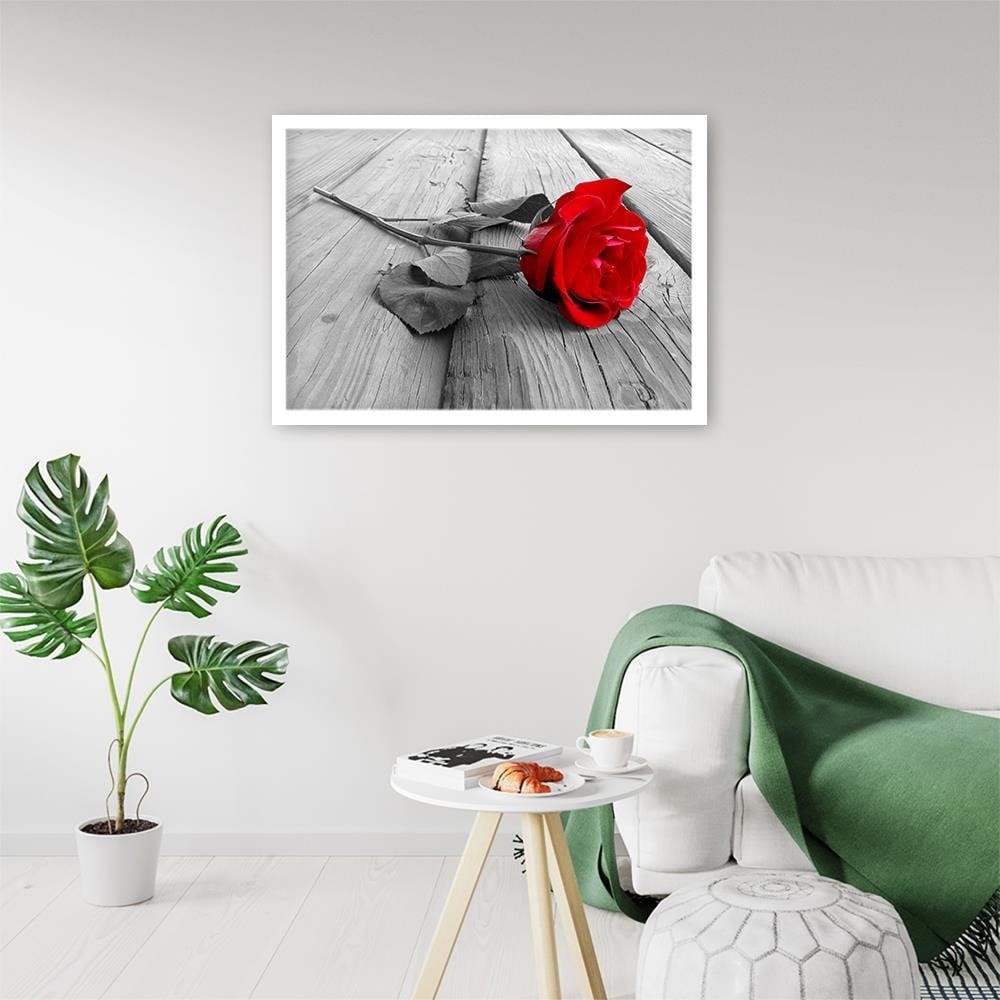 Glezna baltā rāmī - Red Rose Home Trends DECO