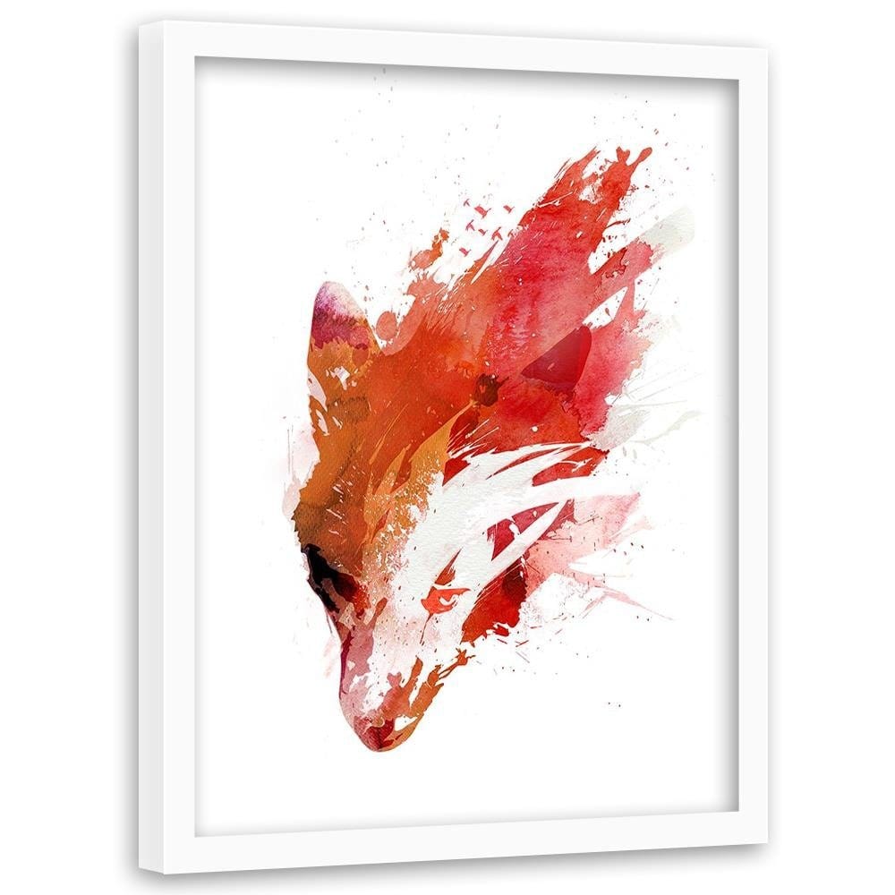 Glezna baltā rāmī - Red Wolf Home Trends DECO