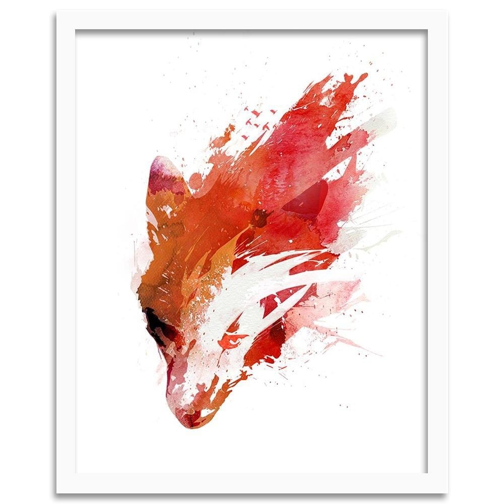 Glezna baltā rāmī - Red Wolf Home Trends DECO
