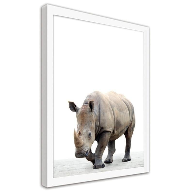 Glezna baltā rāmī - Rhinoceros Home Trends DECO