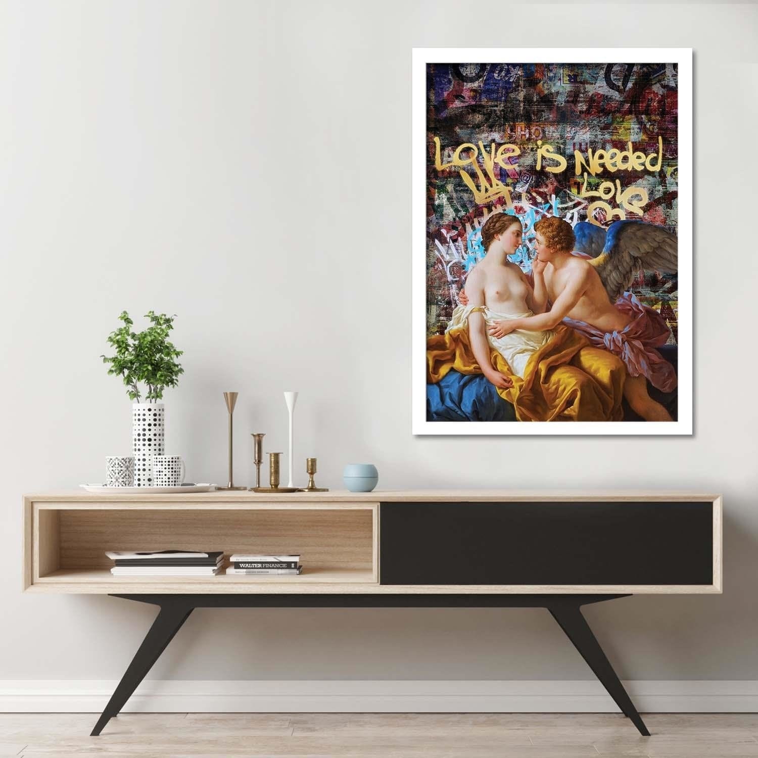 Glezna baltā rāmī - Rococo Artwork Image Home Trends DECO
