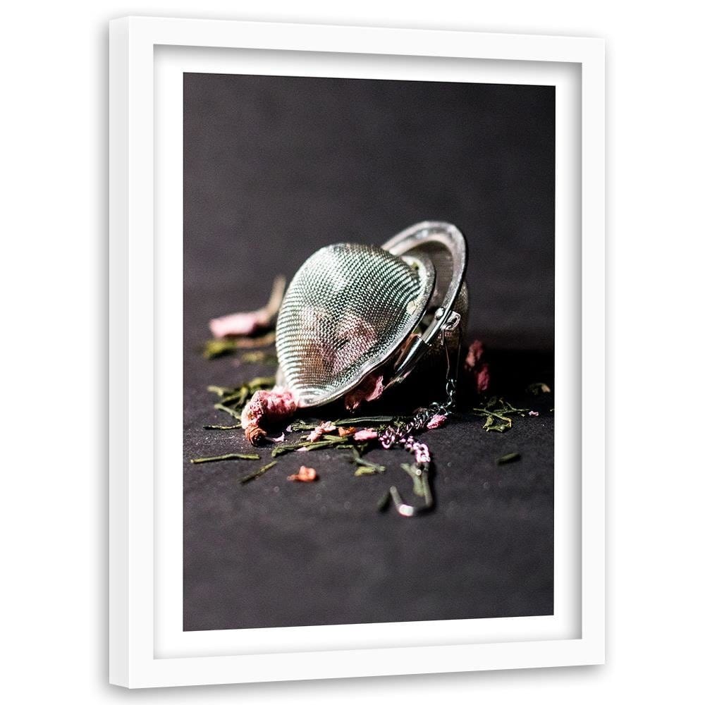 Glezna baltā rāmī - Rose Tea Home Trends DECO