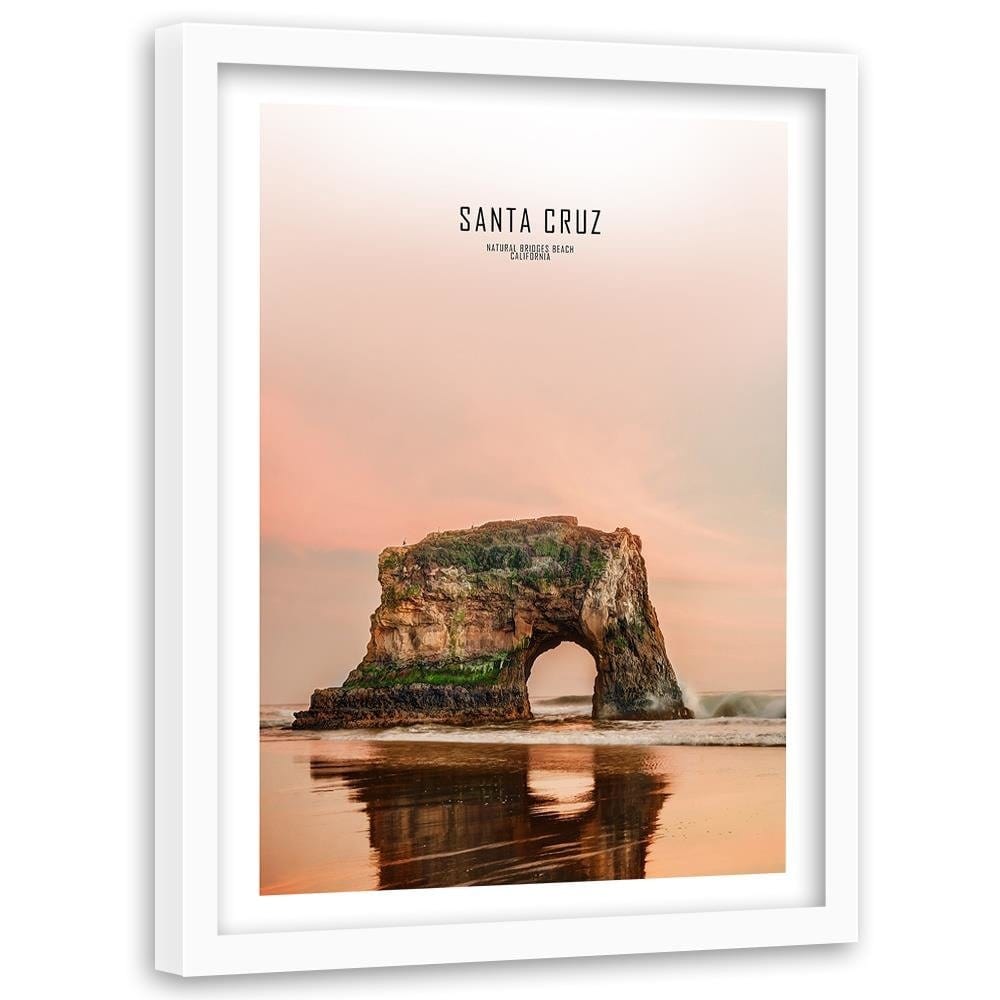 Glezna baltā rāmī - Santa Cruz Home Trends DECO