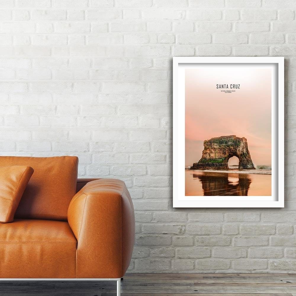 Glezna baltā rāmī - Santa Cruz Home Trends DECO