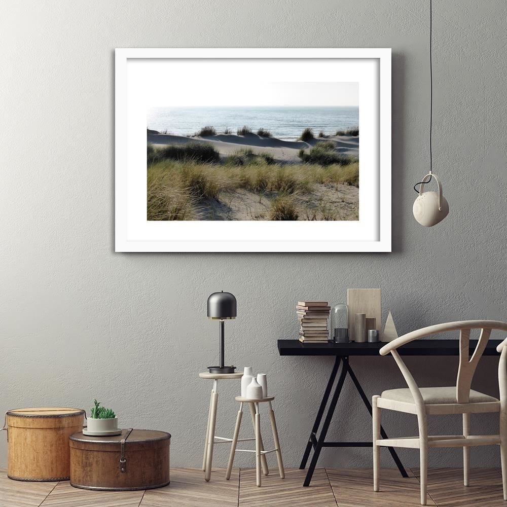 Glezna baltā rāmī - Sea Landscape Home Trends DECO