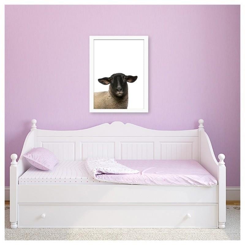 Glezna baltā rāmī - Sheep Home Trends DECO