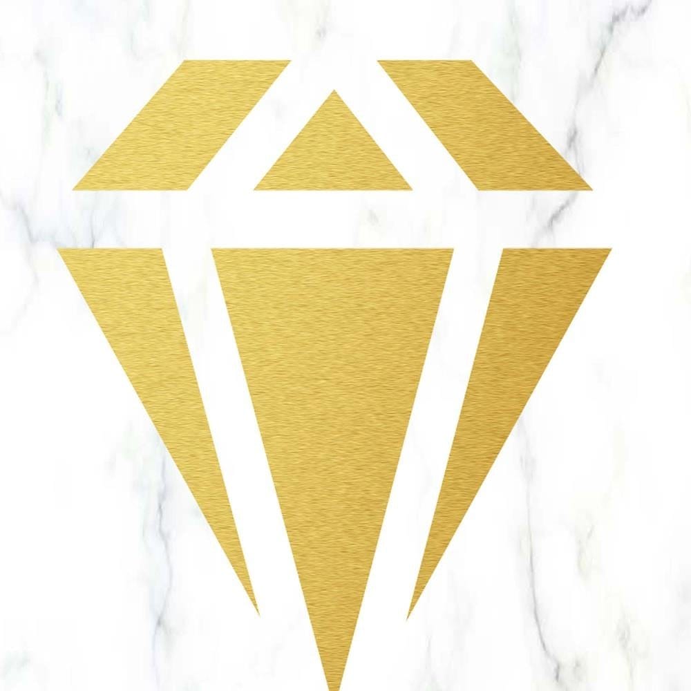 Glezna baltā rāmī - Shine Bright Like A Diamond Home Trends DECO