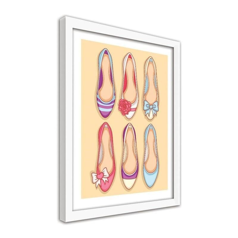 Glezna baltā rāmī - Shoes Home Trends DECO
