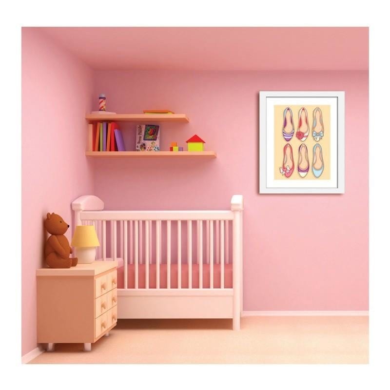 Glezna baltā rāmī - Shoes  Home Trends DECO