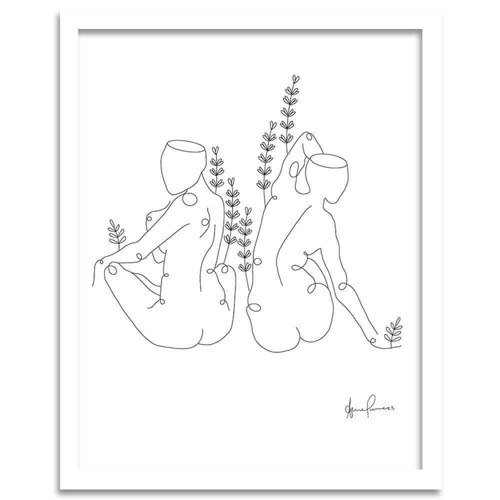 Glezna baltā rāmī - Sisters Home Trends DECO
