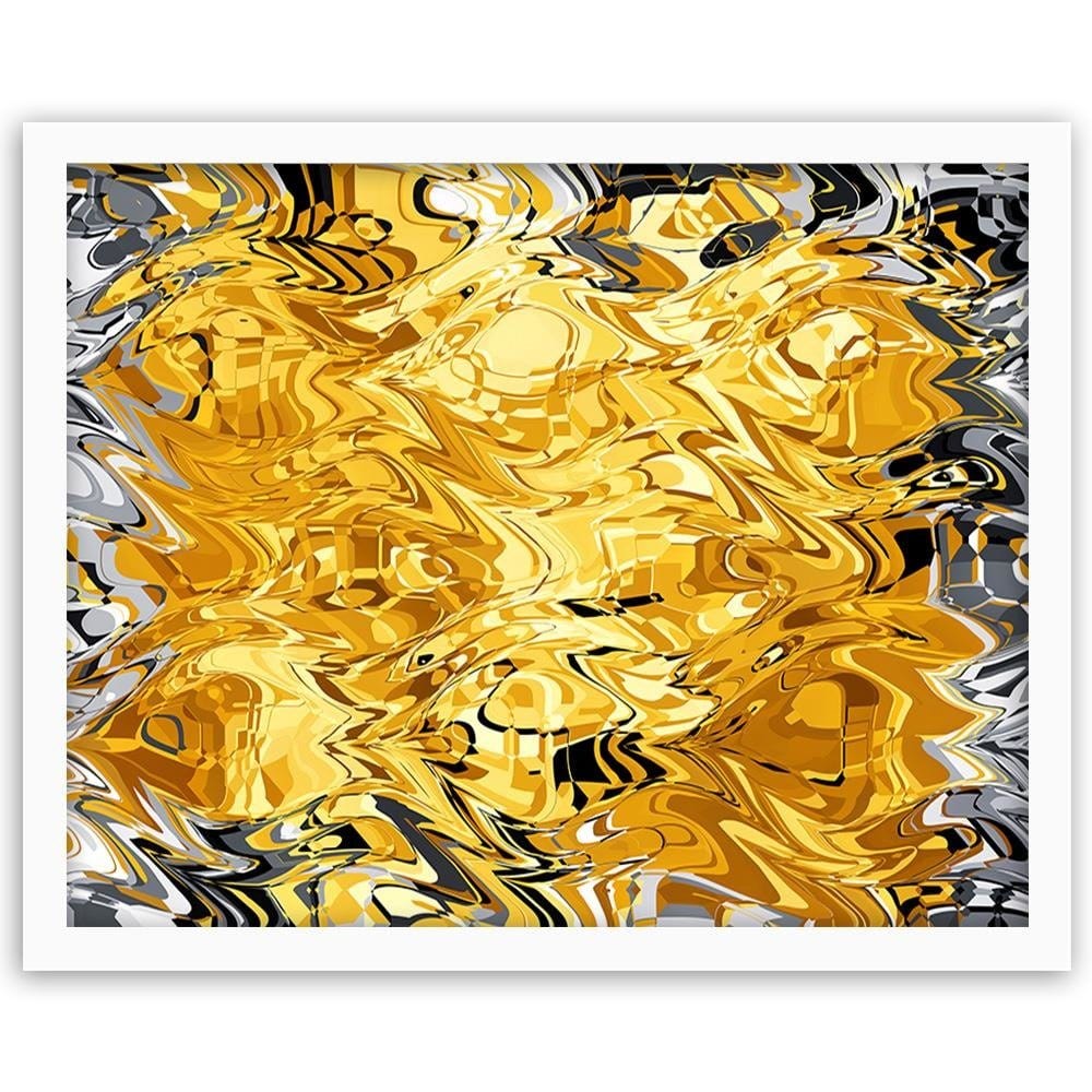 Glezna baltā rāmī - Smudged Abstraction Home Trends DECO