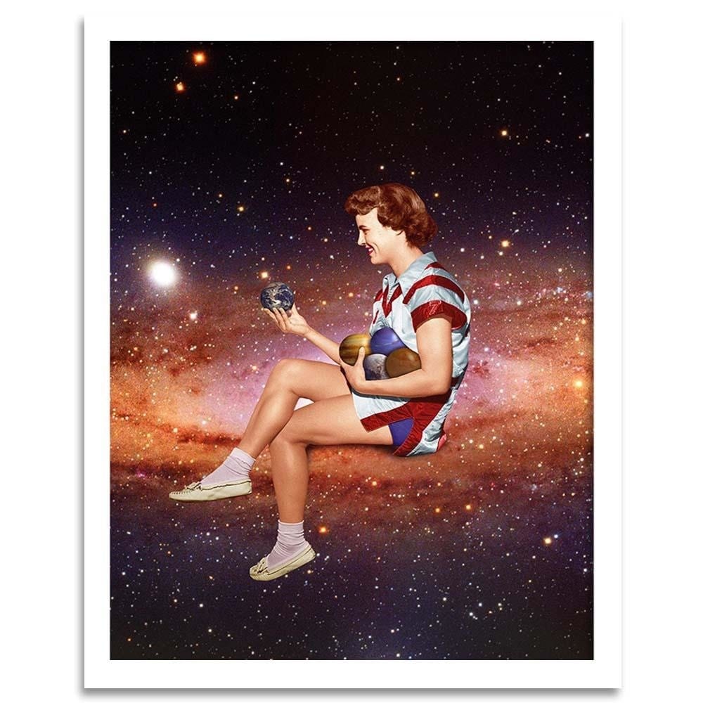Glezna baltā rāmī - Space Game Home Trends DECO