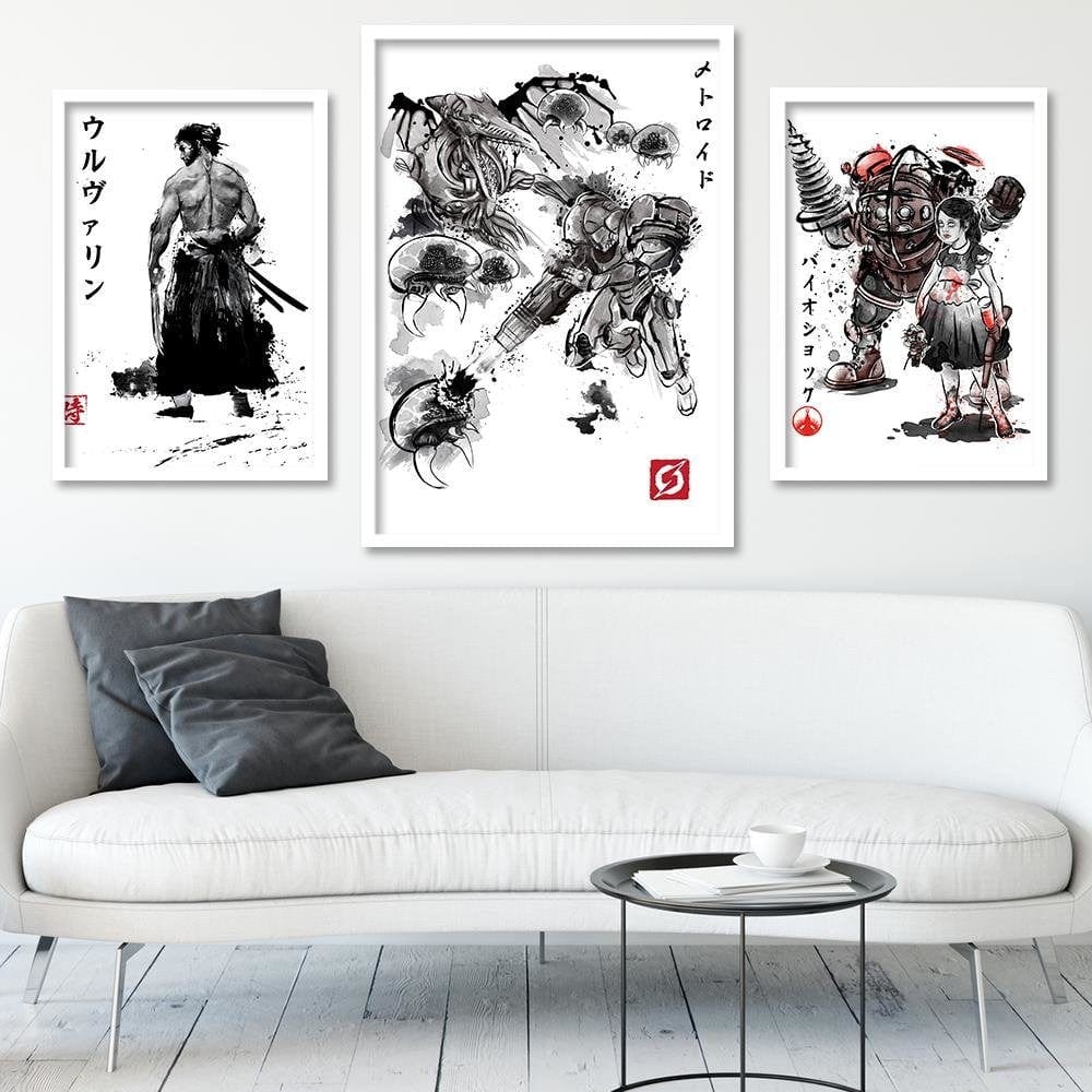 Glezna baltā rāmī - Space Pirates Home Trends DECO