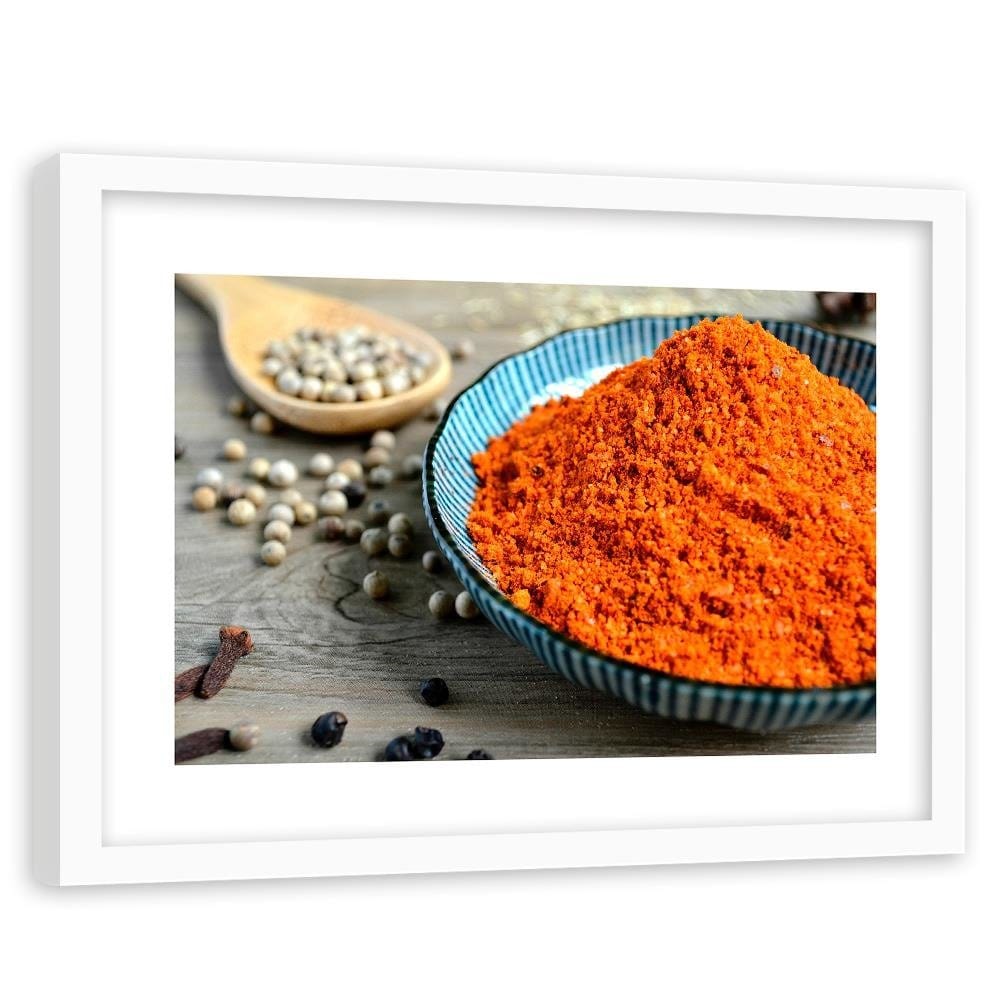 Glezna baltā rāmī - Spices And Herbs Home Trends DECO