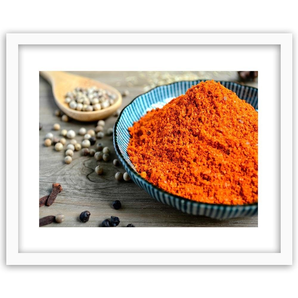 Glezna baltā rāmī - Spices And Herbs Home Trends DECO