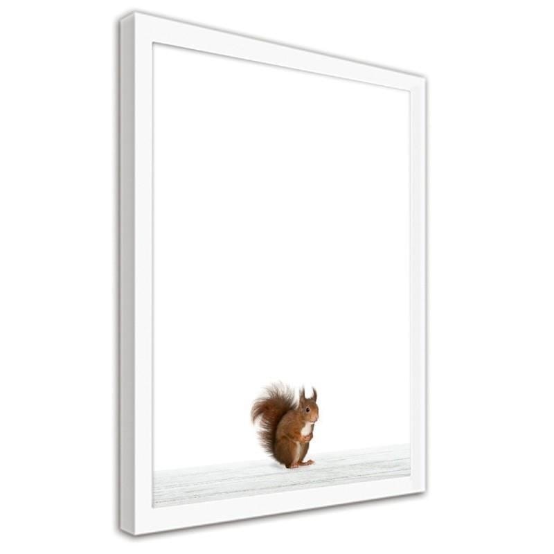 Glezna baltā rāmī - Squirrel Home Trends DECO