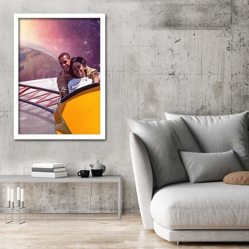 Glezna baltā rāmī - Star Carousel Home Trends DECO