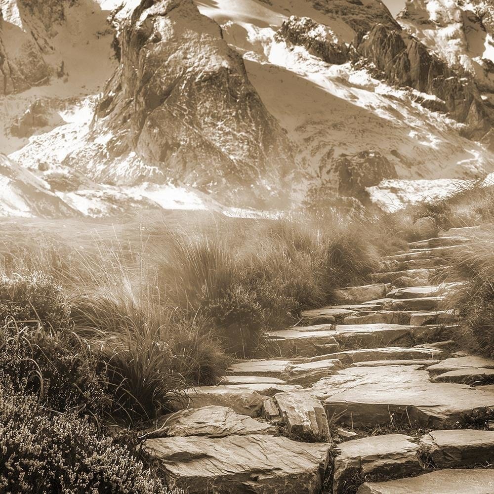 Glezna baltā rāmī - Stone Road To The Top 1 Home Trends DECO