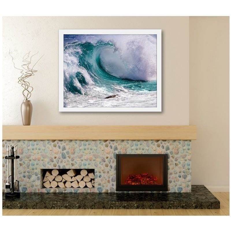 Glezna baltā rāmī - Stormy wave Home Trends DECO