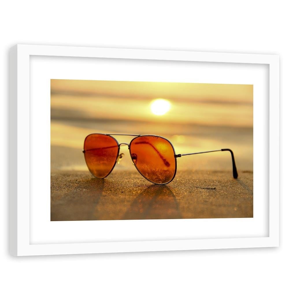 Glezna baltā rāmī - Sunglasses Home Trends DECO