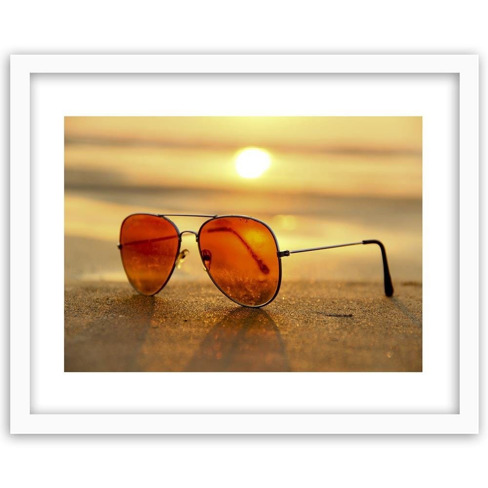 Glezna baltā rāmī - Sunglasses Home Trends DECO