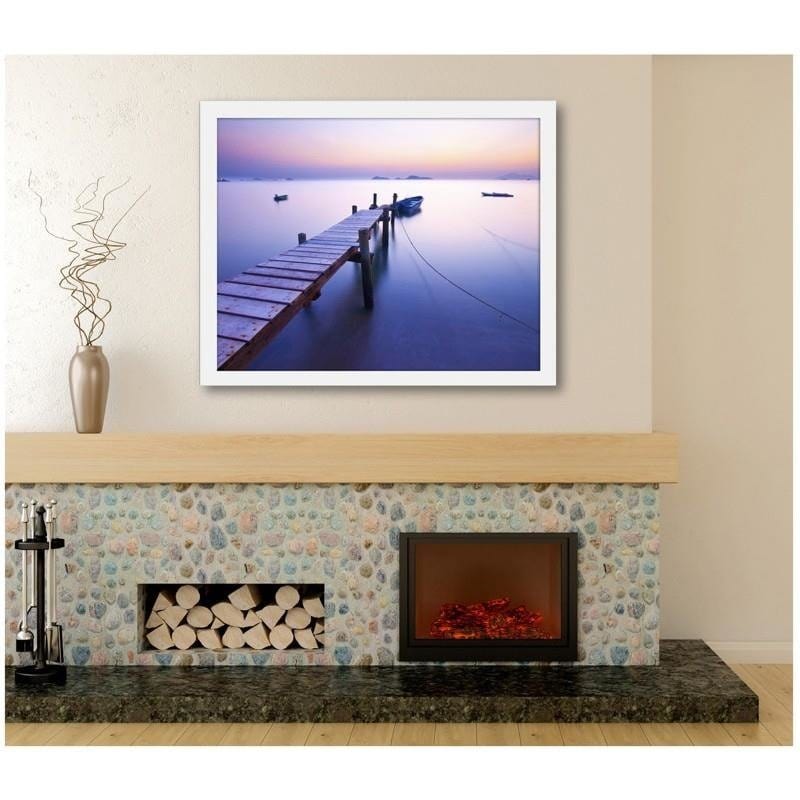 Glezna baltā rāmī - Sunrise along the coast Home Trends DECO