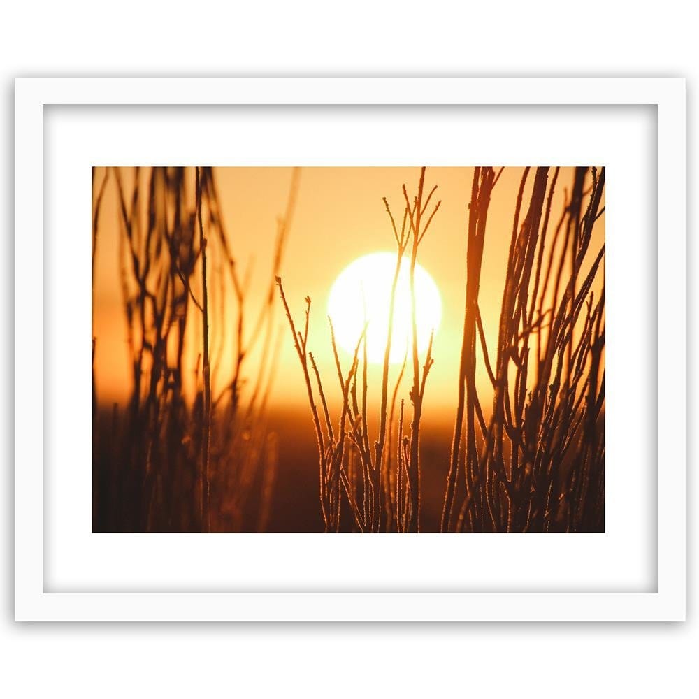 Glezna baltā rāmī - Sunset 3 Home Trends DECO