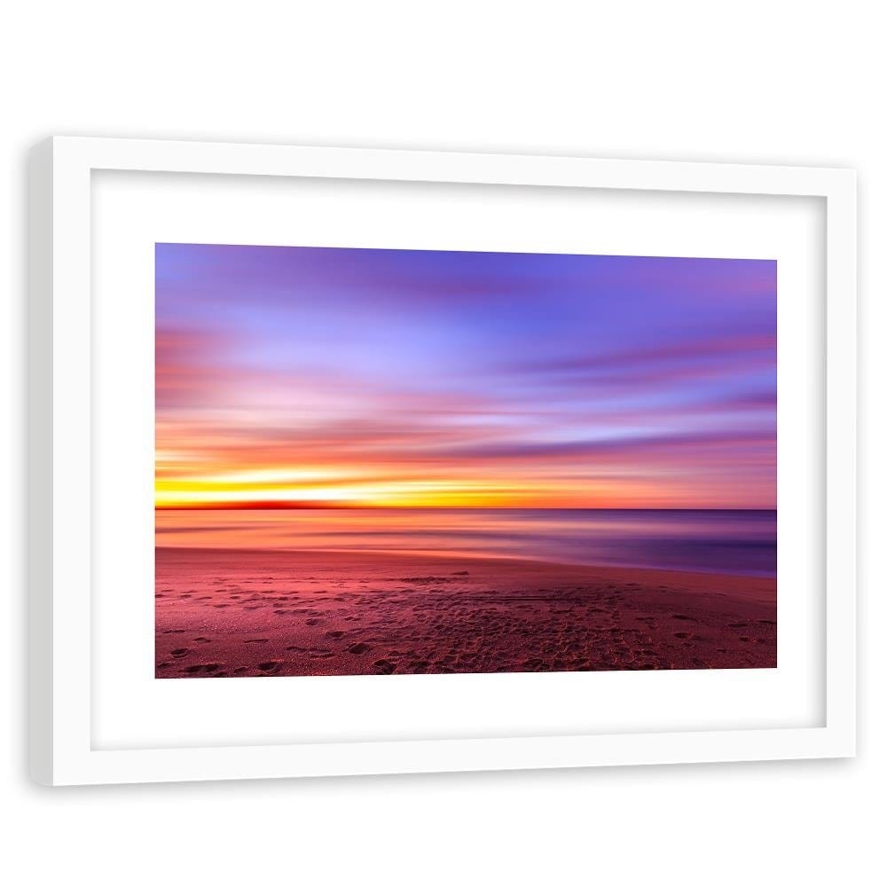 Glezna baltā rāmī - Sunset By The Sea Home Trends DECO