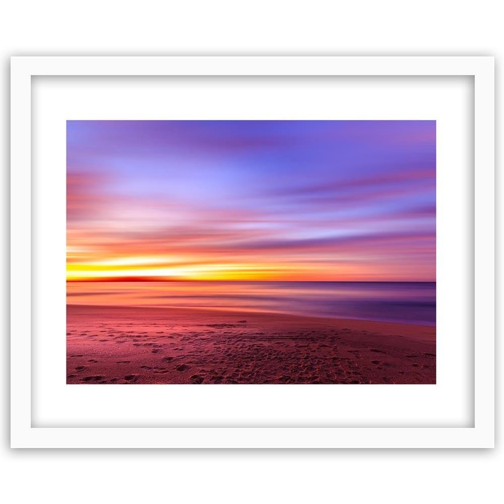 Glezna baltā rāmī - Sunset By The Sea Home Trends DECO