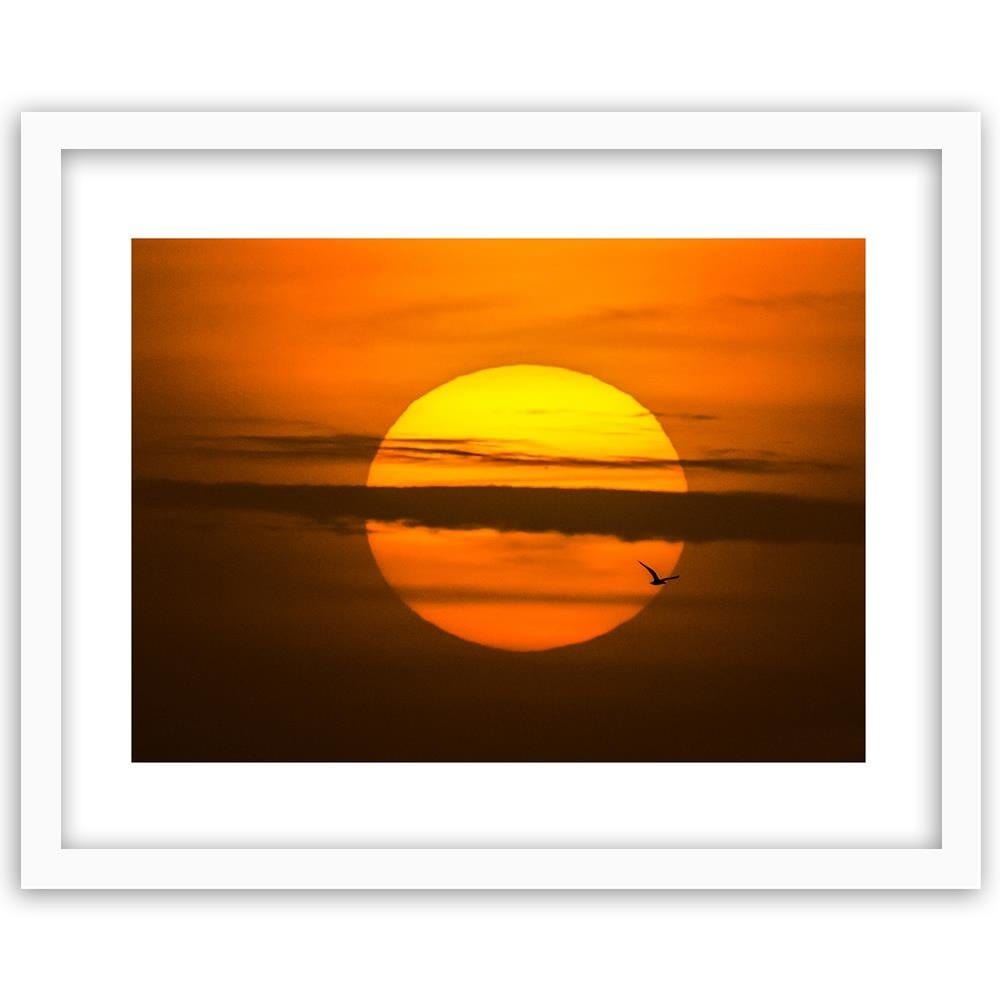 Glezna baltā rāmī - Sunset Home Trends DECO