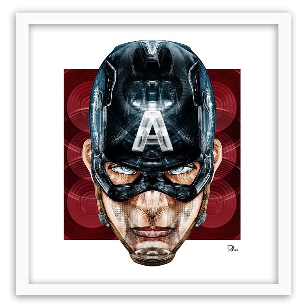 Glezna baltā rāmī - Superhero America Home Trends DECO