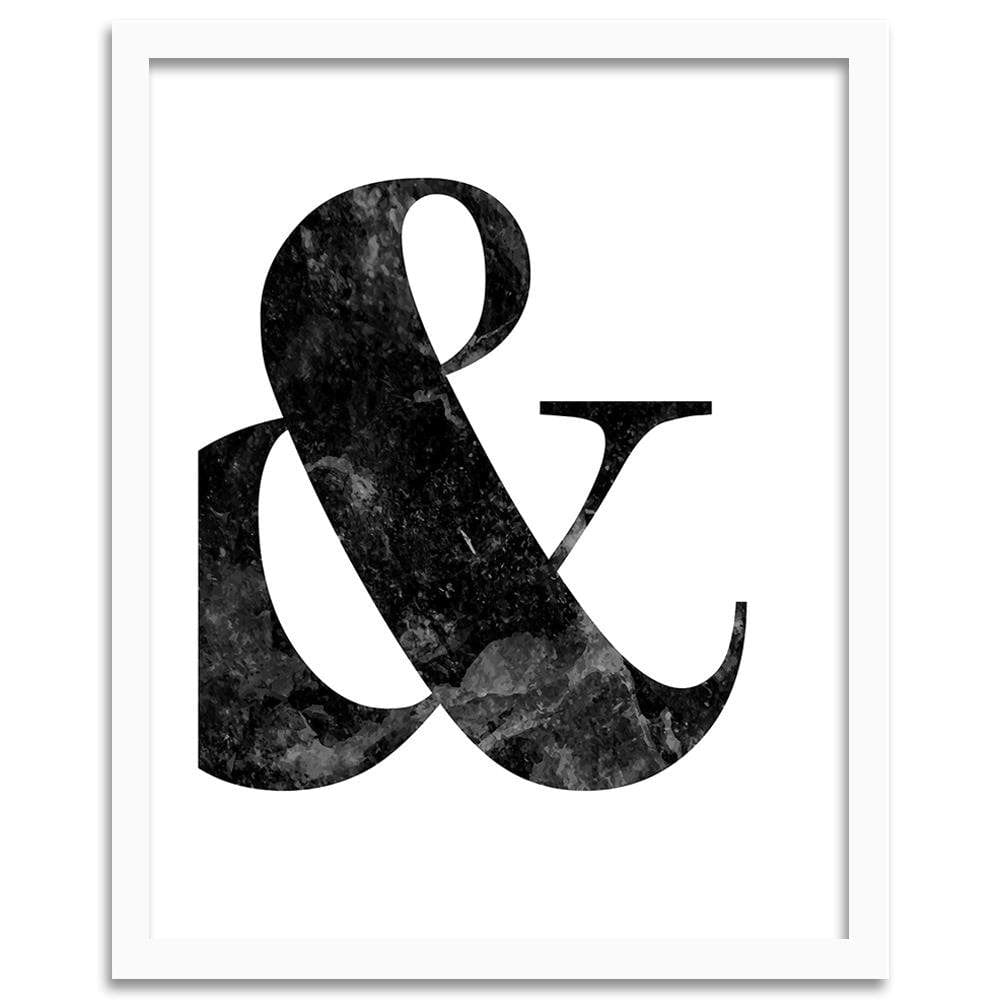 Glezna baltā rāmī - Symbol On A White Background Home Trends DECO