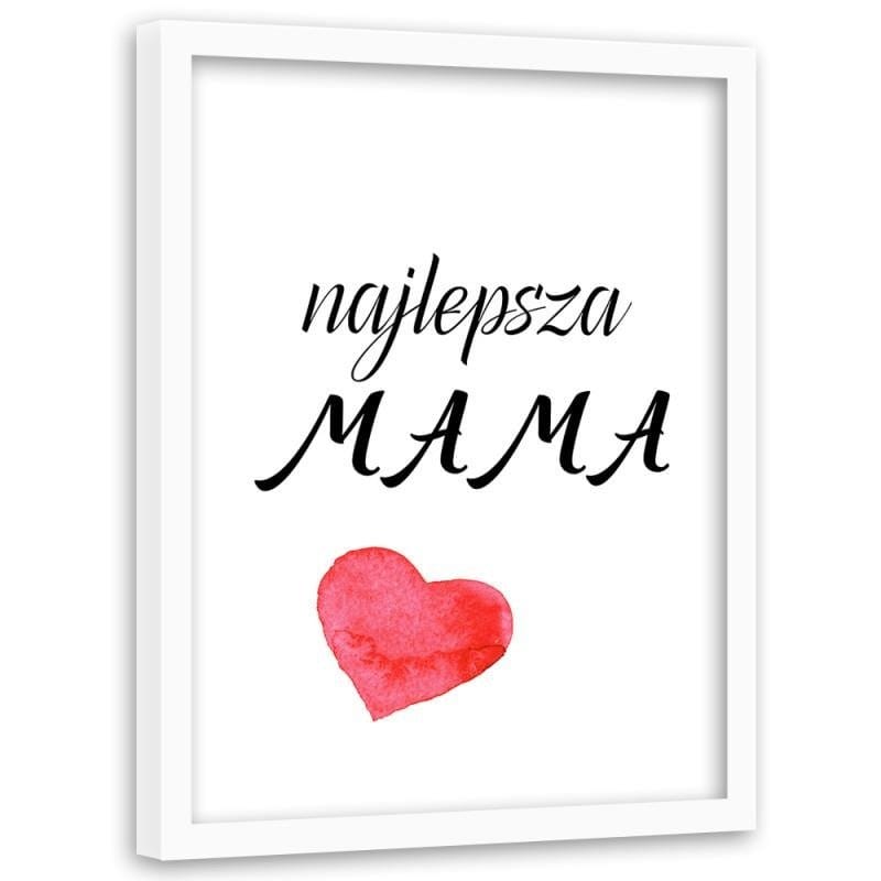 Glezna baltā rāmī - The best mom Home Trends DECO