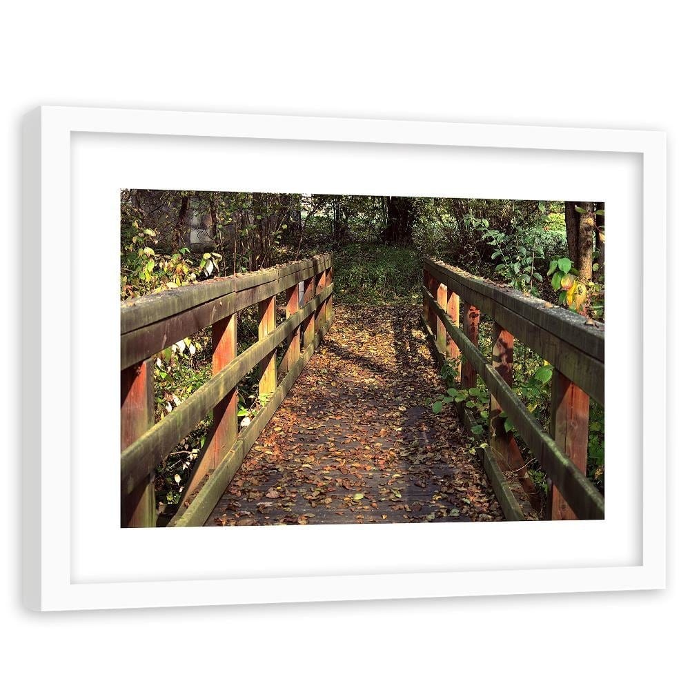 Glezna baltā rāmī - The Bridge In The Park Home Trends DECO